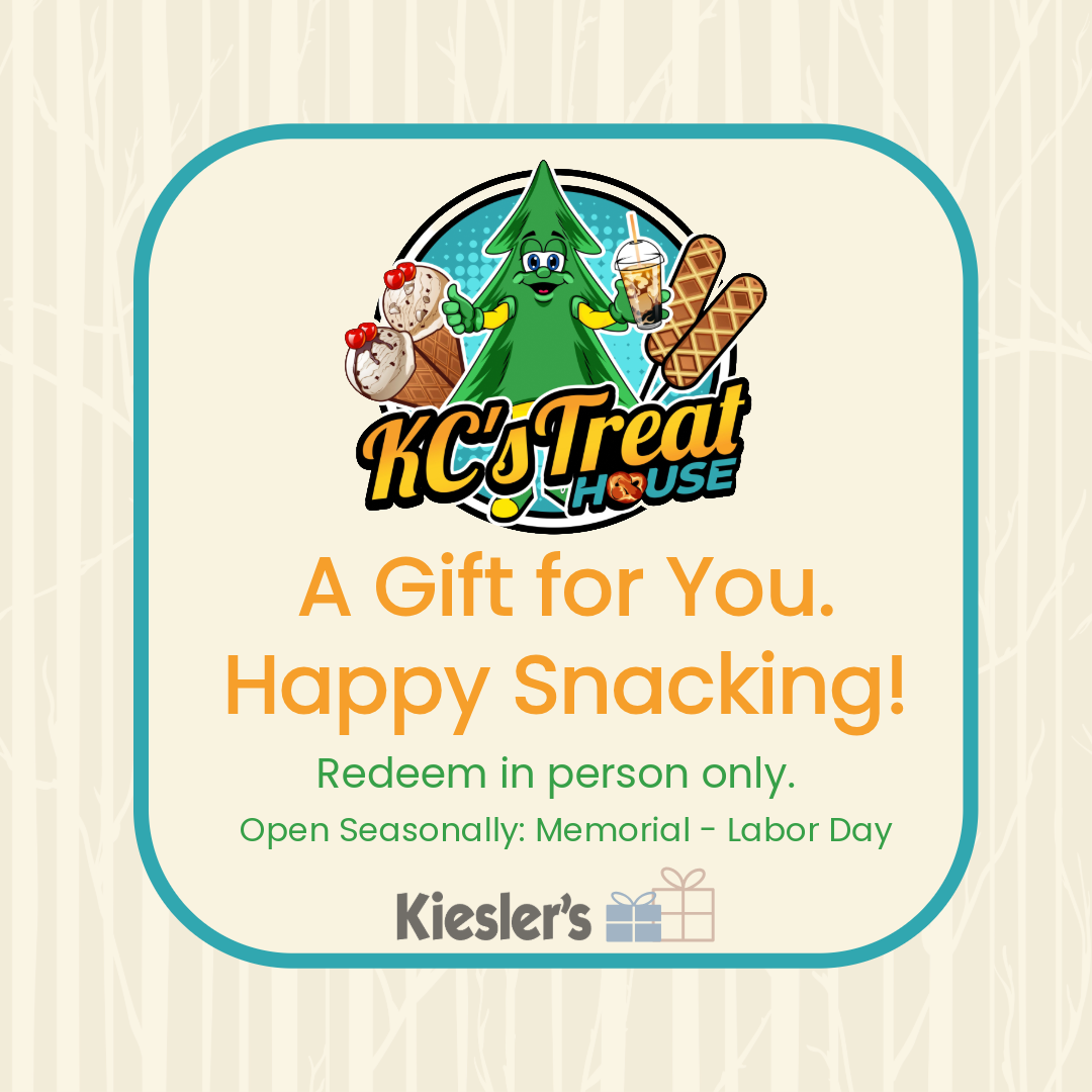 KC’s Treat House Gift Card – Redeemable in Person Only