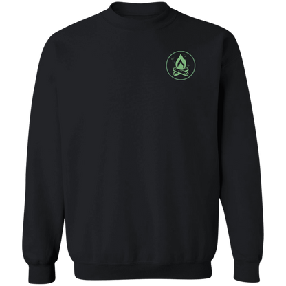 In My Camping Era Crewneck Sweatshirt – Green Camping Design