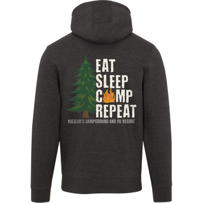 Eat Sleep Camp Repeat Premium Hoodie – Kiesler's Campground Sweatshirt