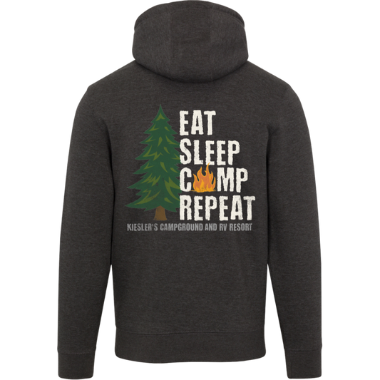 Eat Sleep Camp Repeat Premium Hoodie – Kiesler's Campground Sweatshirt