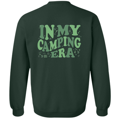 In My Camping Era Crewneck Sweatshirt – Green Camping Design