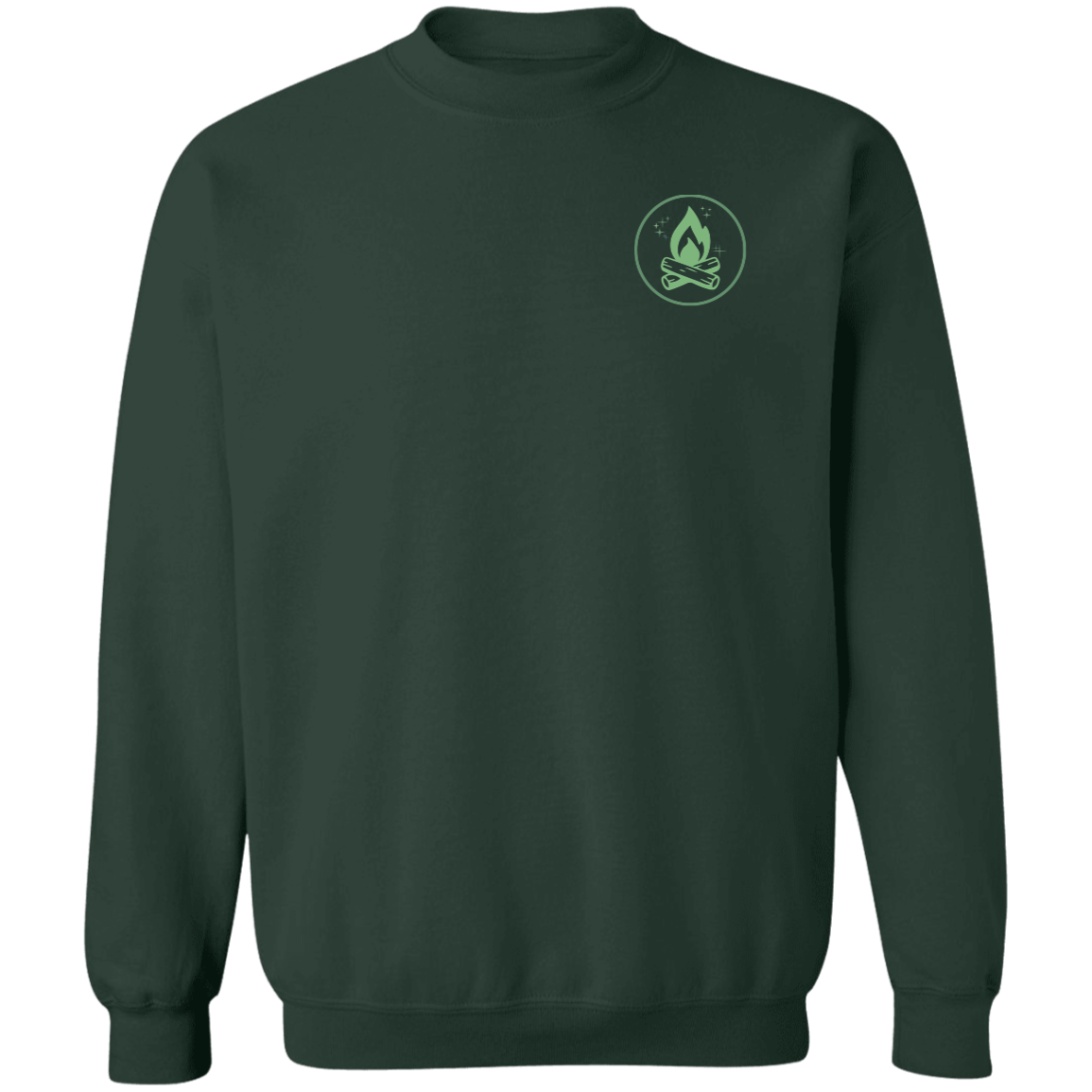 In My Camping Era Crewneck Sweatshirt – Green Camping Design