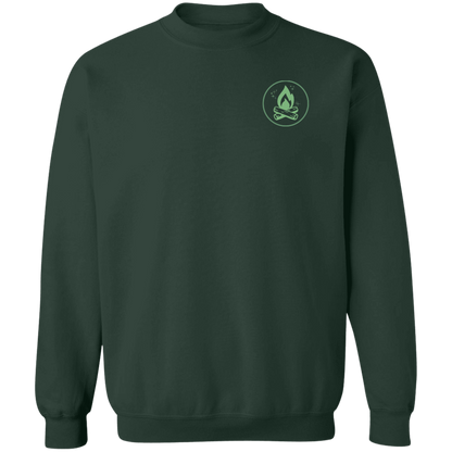 In My Camping Era Crewneck Sweatshirt – Green Camping Design