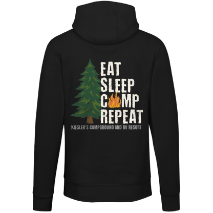 Eat Sleep Camp Repeat Premium Hoodie – Kiesler's Campground Sweatshirt