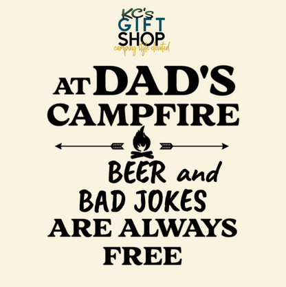 At Dad’s Campfire Tumbler – Custom Laser Engraved 20oz Polar Camel Drinkware