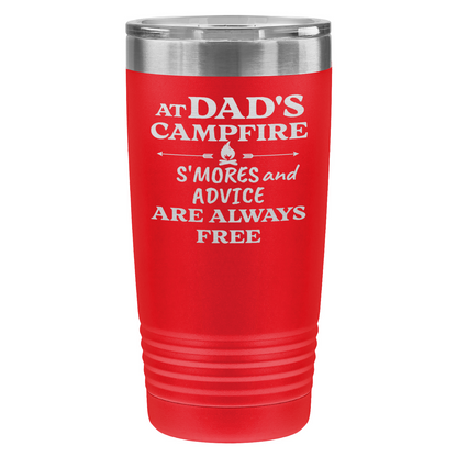 At Dad’s Campfire Tumbler – Custom Laser Engraved 20oz Polar Camel Drinkware
