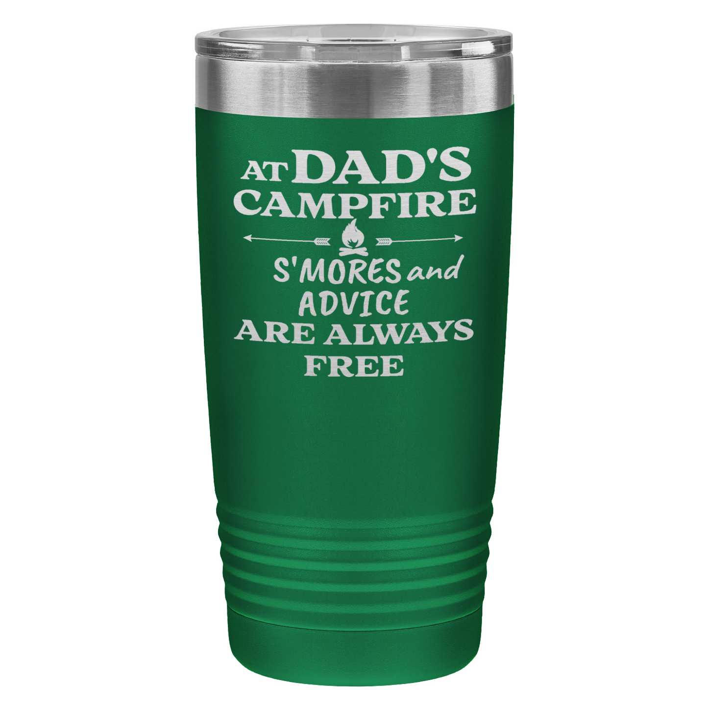 At Dad’s Campfire Tumbler – Custom Laser Engraved 20oz Polar Camel Drinkware