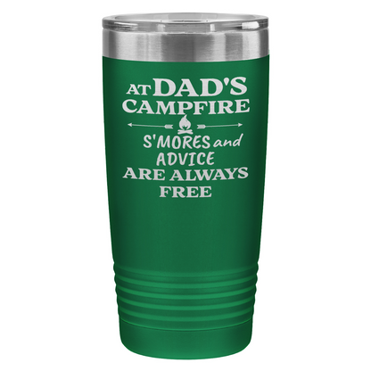 At Dad’s Campfire Tumbler – Custom Laser Engraved 20oz Polar Camel Drinkware