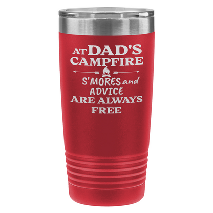 At Dad’s Campfire Tumbler – Custom Laser Engraved 20oz Polar Camel Drinkware