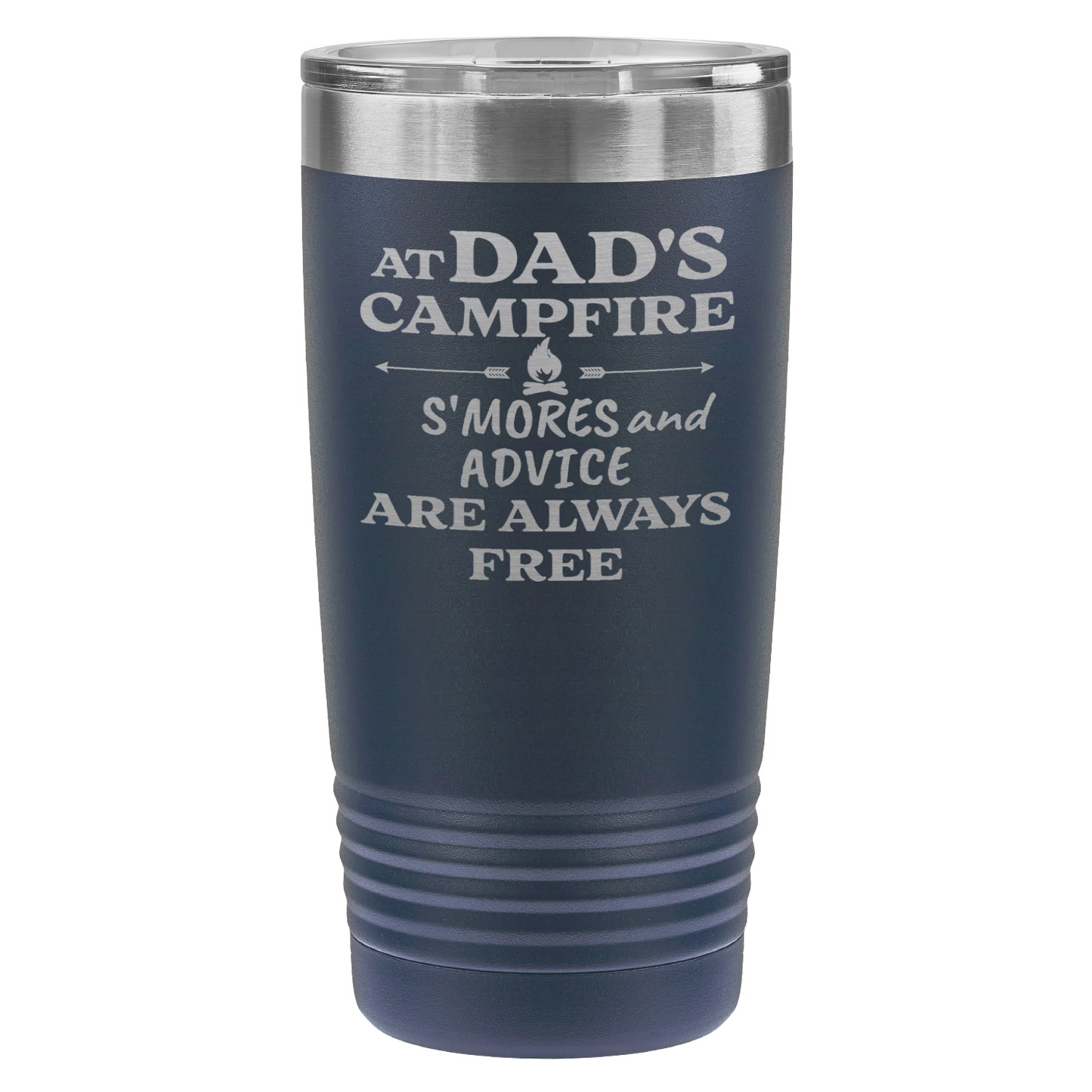 At Dad’s Campfire Tumbler – Custom Laser Engraved 20oz Polar Camel Drinkware