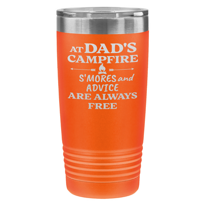 At Dad’s Campfire Tumbler – Custom Laser Engraved 20oz Polar Camel Drinkware