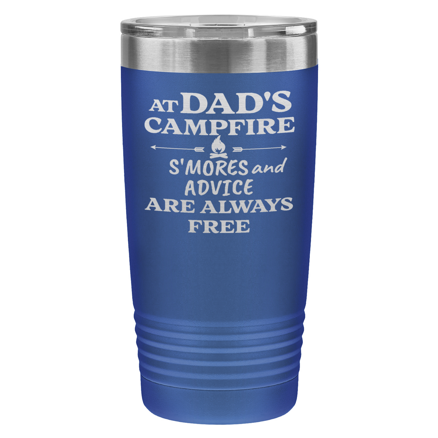 At Dad’s Campfire Tumbler – Custom Laser Engraved 20oz Polar Camel Drinkware