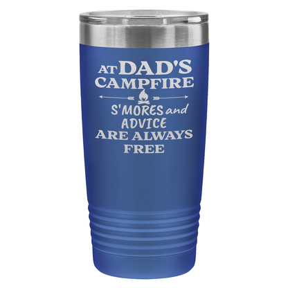 At Dad’s Campfire Tumbler – Custom Laser Engraved 20oz Polar Camel Drinkware